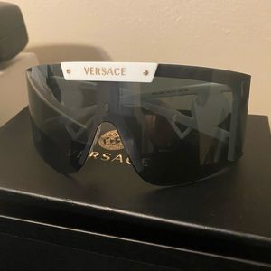 Versace Medusa Icon Shield Sunglasses